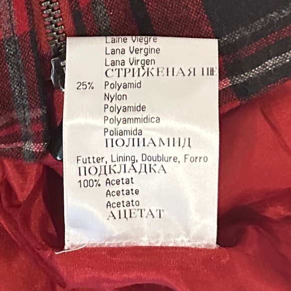 Betty Barclay Collection Red Plaid Short Sleeve Blazer - Size US 10 - Picture 10 of 10